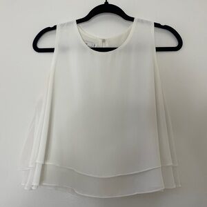 White Layered Sleeveless Camisole